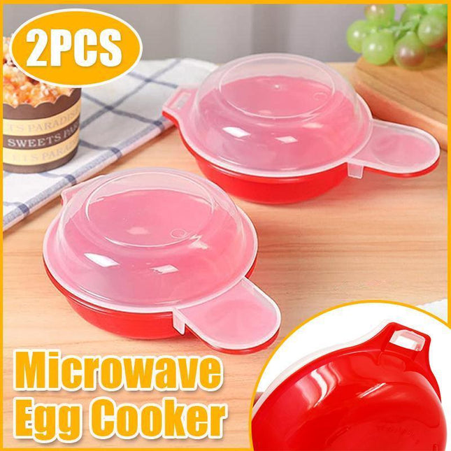 Easy Eggwich Microwave Egg Cooker Poacher Saves Time Eggs Made Easy Cooking 2Pcs - Aimall