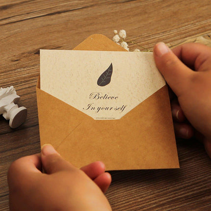 6pcs Retro Greeting Cards with Envelopes Simple Vintage Design for All Occasions
