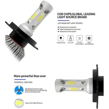 H4 9003 2000W 300000LM LED Headlight kit Lamp Bulbs Globes High Low Beam Upgrade - Aimall