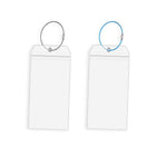 2/10PCS Cruise Ship Luggage Tags Holders Zip Pouch Keyring Steel Wire Cable