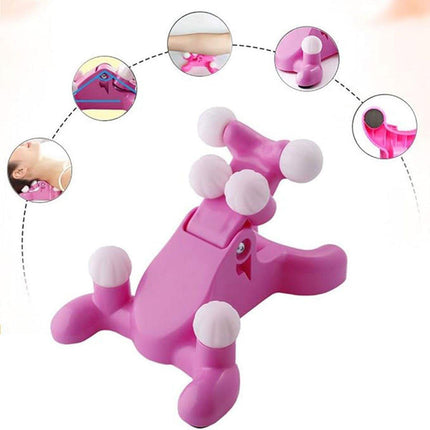 Handheld Cervical Neck Massager for Pain Relief Relaxation Muscle Care Therapy