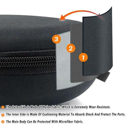 Portable Headphone Storage Case Headband Organizer for Travel and Outdoor Use