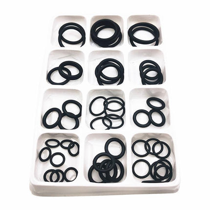 Rubber O-Ring Assortment Kit 50PC- Pack O-Rings Set Automotive Plumbing Seals - Aimall