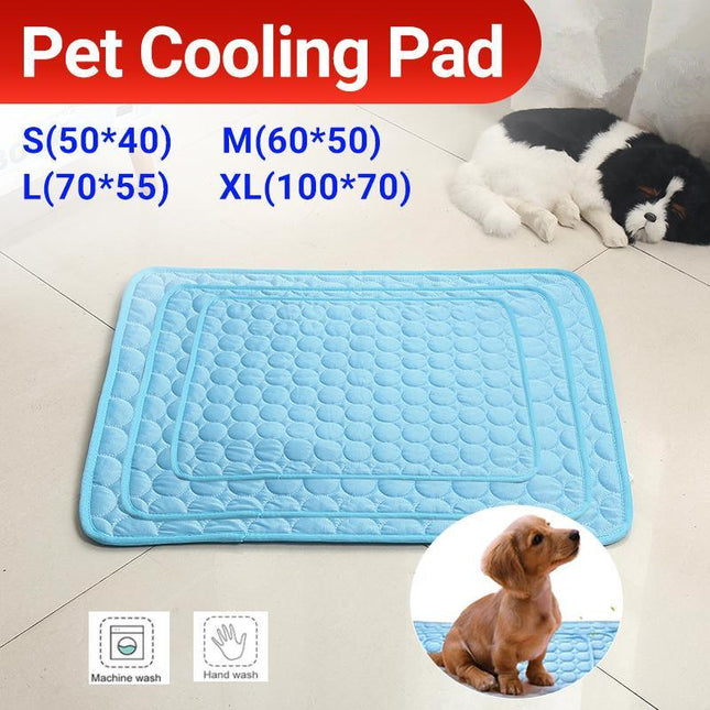 Pet Cool Gel Mat Dog Cat Bed Non-Toxic Breathable Summer Pad 5 Sizes Dog Pad AU - Aimall