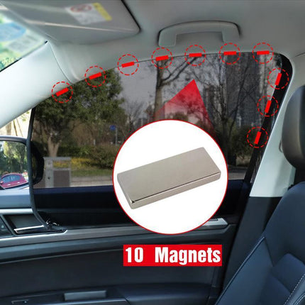 Magnetic Car Window Sun Shade UV Protection Front+Rear Side Window Curtain Cover - Aimall