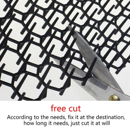10pcs Anti-Cat Spike Mat Pet Deterrent Mat Outdoor Cat Repellent Netting Kit