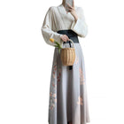 Stylish Chinese Style Hanfu Skirt Suit Traditional Womens Outfit for Daily Wear