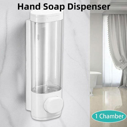 Wall Mounted Soap Dispenser Manual Press Shower Gel Bottle for Hand Sanitizer