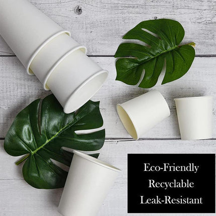 Disposable Coffee Cups Takeaway Paper Single Wall Take Away Bulk 8oz - Aimall