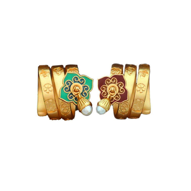 New Chinese Retro Flower Ring Delicate Elegant Design Fashion Jewelry