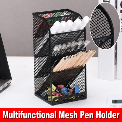 Multifunctional Slanting Pen Holder Desk Organiser Pen Holder Stationery Storage