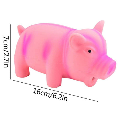 Bite Resistant Latex Pig Dog Toy Sounding Pet Chew Toy for Teething Puppies