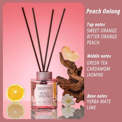 5X 120ml Fireless Rattan Aromatherapy Essential Oil Reed Diffuser Set