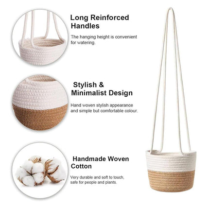 Hanging Storage Basket Wall Planter Decorative Hanging Basket for Plants Storage