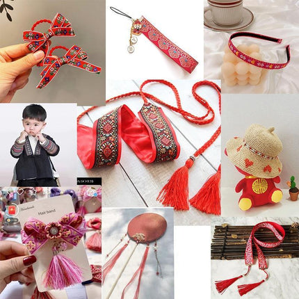 45M Border braid woven ribbon decorative ribbon fabricfor Decoration Home 3style - Aimall