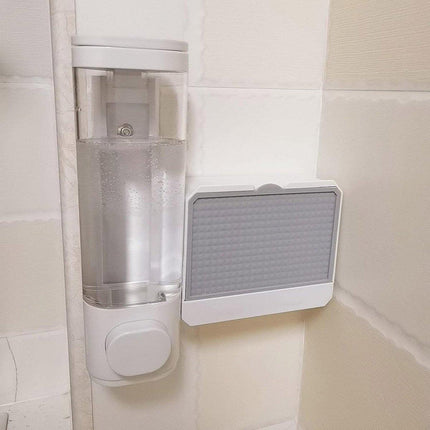 Wall Mounted Soap Dispenser Manual Press Shower Gel Bottle for Hand Sanitizer