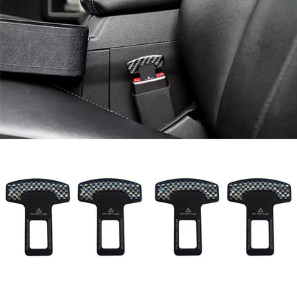 4pcs Universal Car Seat Belt Extender Adjustable Bumper Strap Seatbelt Adjuster