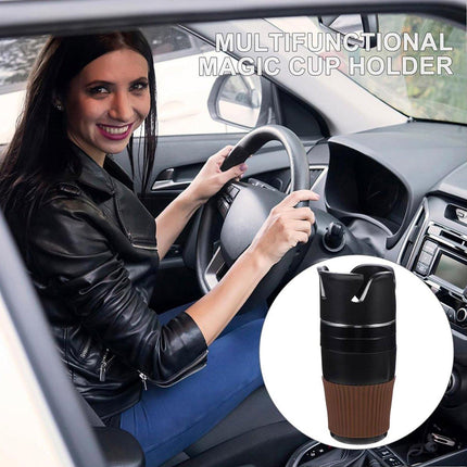 Multifunctional Car Cup Holder Storage Box Drink Organiser Vehicle Accessories
