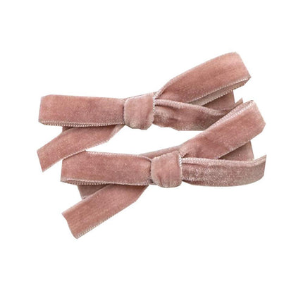 2PCS Bow Children's Hair Clip Flocking Velvet Hair Clip Sweet Hairpin Girls Gift - Aimall