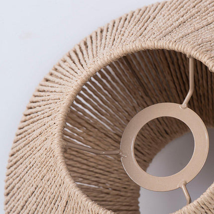 PasRustic Style Faux Rattan Lampshade Creative Lamp Shade Decoration for Home