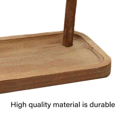 Wooden Storage Rack Desktop Organizer for Jewelry Cosmetics Flower Dessert