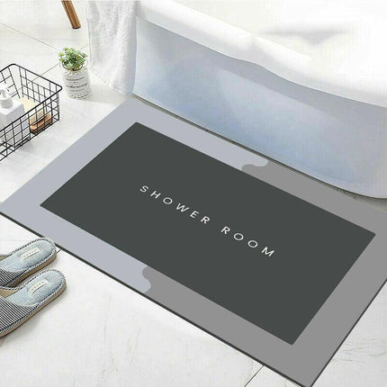 40*60CM Super Absorbent Floor Mat Soft Quick-Drying Non-Slip Diatom Mud Bath - Aimall