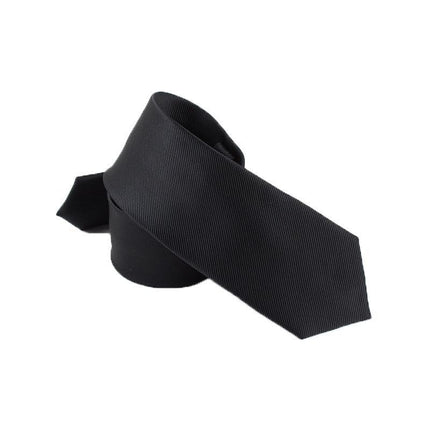 Men's Skinny Tie Fashion Solid Plain Satin Formal Wedding Casual Necktie Ties - Aimall