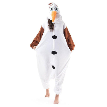 Dinosaur Cartoon Flannel Pajamas One Piece Fall Winter Homewear Sleepwear