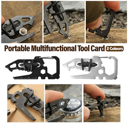 Portable Multifunctional Tool Card Outdoor Survival Combination Tool for Home