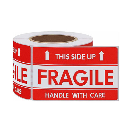 500pcs Fragile Stickers Careful Warning Labels for Packaging Protection