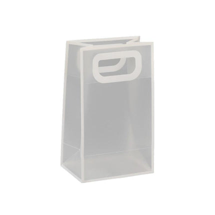 25pcs Transparent Frosted PVC Tote Bags Clear Plastic Gift and Clothing Bags