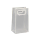 25pcs Transparent Frosted PVC Tote Bags Clear Plastic Gift and Clothing Bags
