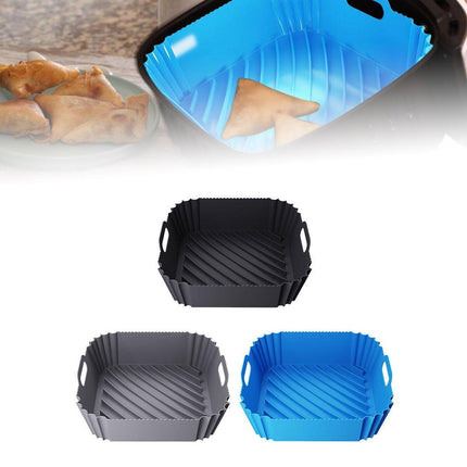Air Fryer Silicone Pot Basket Liner Non Stick Reusable Baking Tray Accessories