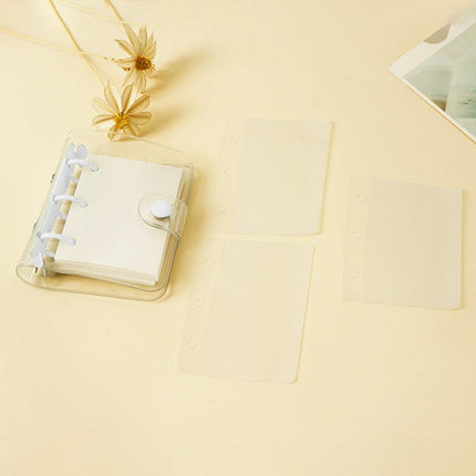 5pcs Flipbook Mini Transparent Case Handbook Notebook Protective Storage Case