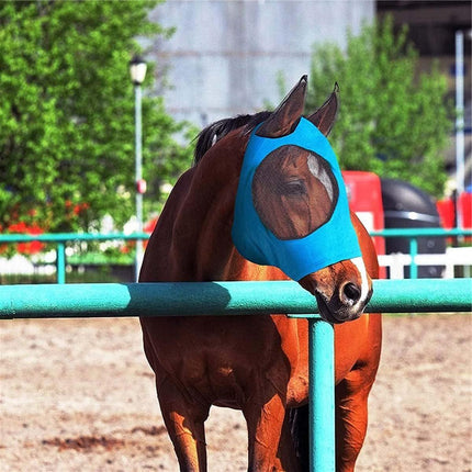 Mosquito Fly Mask For Horses UV Protection Breathable Horse Face Covering