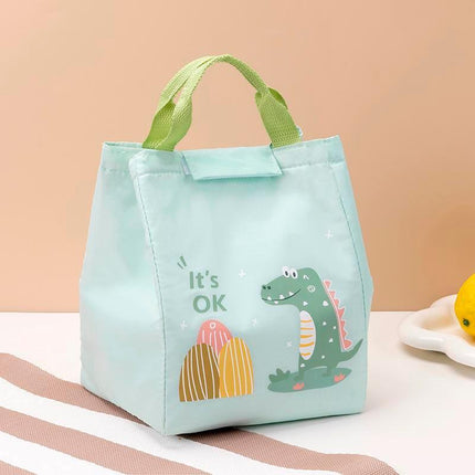 Thermal Insulated Portable Lunch Bag Large Capacity Picnic Box Kids Students - Aimall