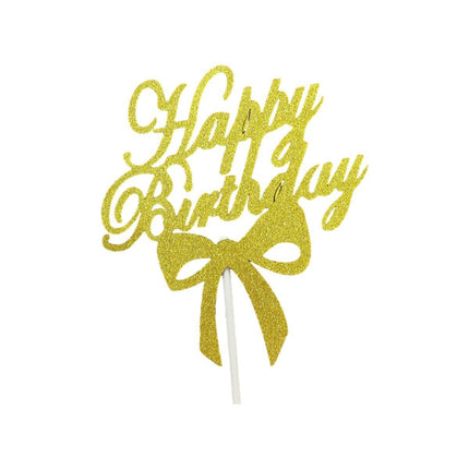 Happy Birthday Cake Topper Colour Printed Acrylic Party Decorations Au Stock - Aimall