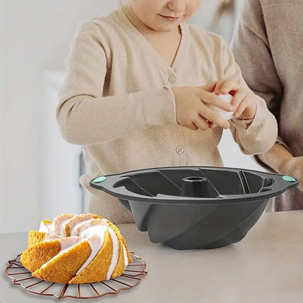 Silicone Cake Mould Non-Stick Baking Mould for Cupcakes Brownies and Desserts