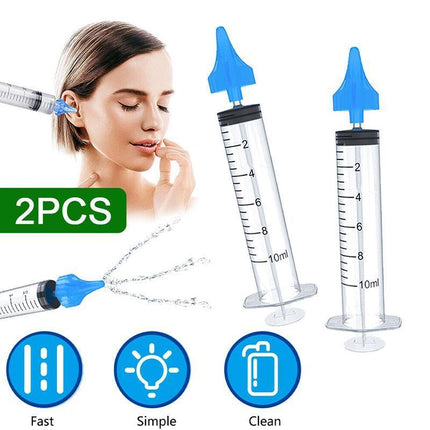 Ear Cleaning Irrigation Kit Ear Wax Removal Tool Water Washing Syringe - Aimall