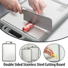 Stainless Steel Double Sided Cutting Board Thawing Board Household Kitchen Tool