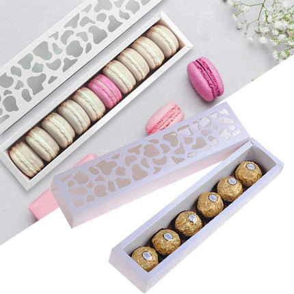 100PCS Long Macaron Boxes for Valentine's Day & Gatherings - Aimall