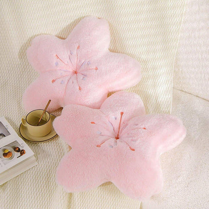 Pink Cherry Blossom Nap Pillow Soft Sleeping Pillow for Office Children Students
