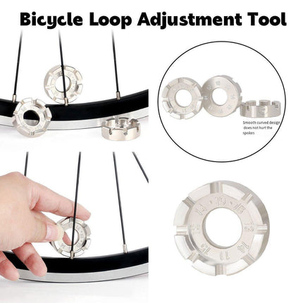 Bicycle Spoke Wrench Ring Tool Bike Wheel Repair Tool for Spoke Adjustment Kit