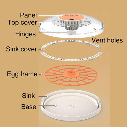 30 Egg Incubator Automatic Hatching Machine Home Use Small Poultry Eggs Flipper
