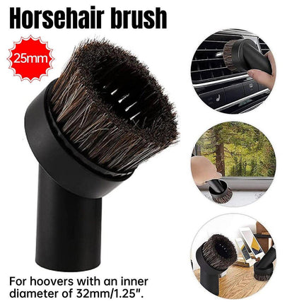 Vacuum Cleaner Accessories Horsehair Brush 25mm Replacement Tool for Deep Clean
