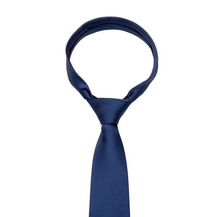 Men's Skinny Tie Fashion Solid Plain Satin Formal Wedding Casual Necktie Ties - Aimall