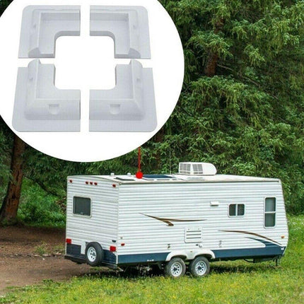 4x Solar Panel Mounting Bracket White Black Corner Set Kit Entry Caravan Boat