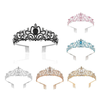 Princess Rhinestone Queen Hair Tiara Headband Hair Accessories Crystal Crown