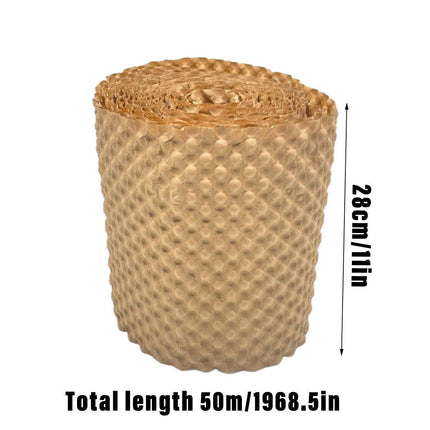 Cowhide Pressure Bubble Paper Roll Shock Absorbing Biodegradable Cushioning Wrap