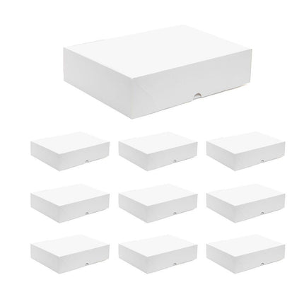 Premium Shirt Packaging Boxes 350g White Cardboard 2Sizes Easy Storage Flat Pack